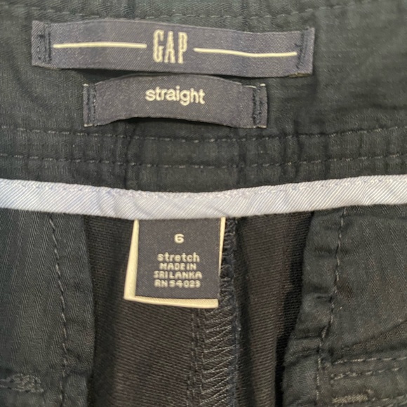 Gap straight stretch pants navy work wear school wear size 6 - Picture 6 of 6